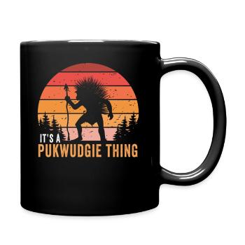 Pukwudgie Kryptide Folklore Mythen - Tasse einfarbig - Schwarz - Rechts