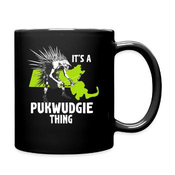 Pukwudgie Cryptid Folklore Myths - Full Colour Mug - black - Right