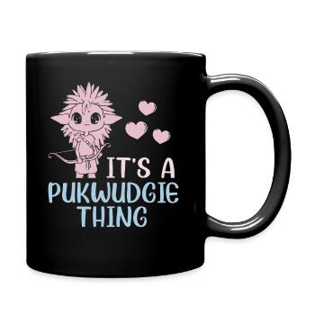 Pukwudgie Cryptid Folklore Myths - Full Colour Mug - black - Right