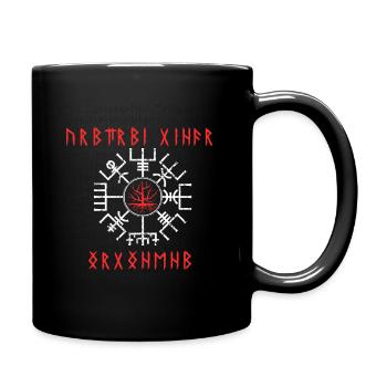 Vegvisir 1 - Tasse einfarbig - Schwarz - Rechts
