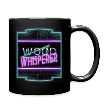 citation drôle charpentier scie plombier bois - Mug uni - noir - Droite