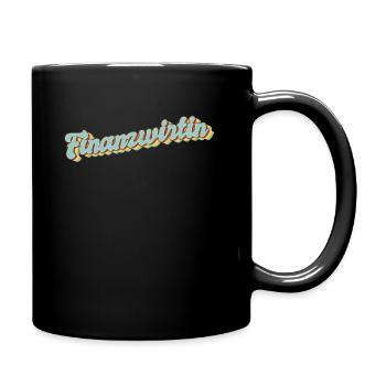 Finanzamt Abschluss-Geschenk Finanzwirtin - Tasse einfarbig - Schwarz - Rechts