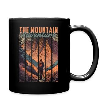 Hiking The Mountain Adventure - Full Colour Mug - black - Right