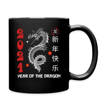 2024 Dragon Celebration - Happy Chinese New Year T - Full Colour Mug - black - Right