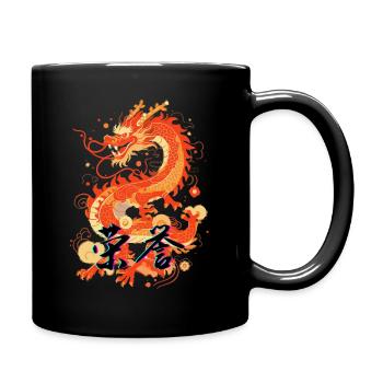 dragon - Mug uni - noir - Droite