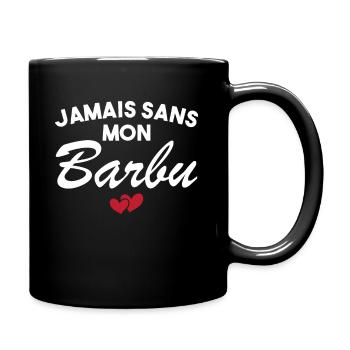 Barbu Assorti Humour Couple Cadeau St Valentin - Mug uni - noir - Droite
