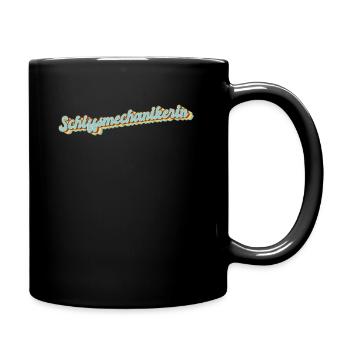 Motorenwärter Abschluss-Geschenk - Tasse einfarbig - Schwarz - Rechts
