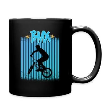 BMX / Bmx Bike / Bike / Gift / Cyclist - Full Colour Mug - black - Right