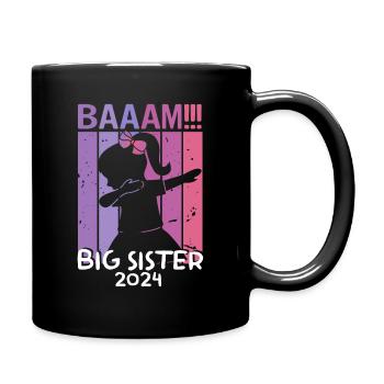 Filles Enfants Bääm ! Conception de la Grande Sœur 2022 - Mug uni - noir - Droite