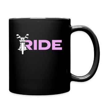 Moto Biker Drôle Cadeau - Mug uni - noir - Droite