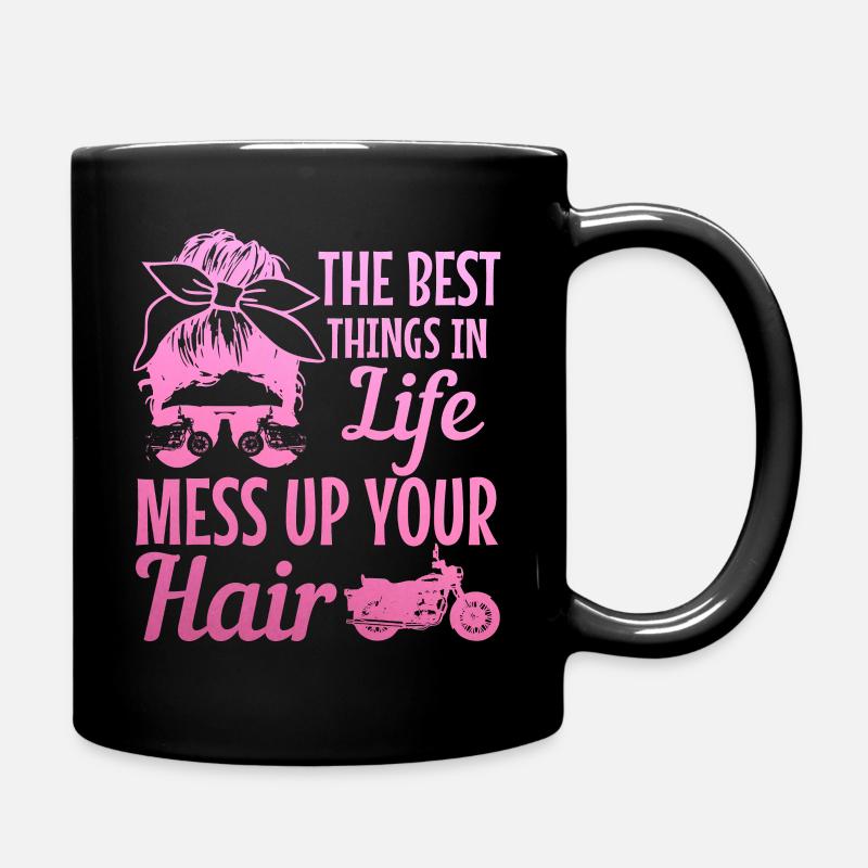Motorrad Biker Lustiges Geschenk - Tasse einfarbig - Schwarz