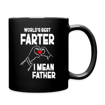Le meilleur pète du monde, je veux dire mon père - Mug uni - noir - Droite