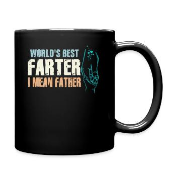 Le meilleur pète du monde, je veux dire mon père - Mug uni - noir - Droite