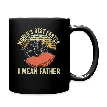 Le meilleur pète du monde, je veux dire mon père - Mug uni - noir - Droite