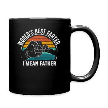 Le meilleur pète du monde, je veux dire mon père - Mug uni - noir - Droite