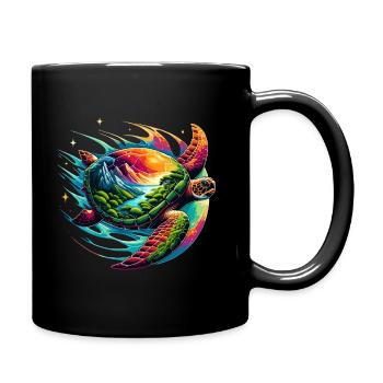 Conception de tortues galactiques pour la conservation - Mug uni - noir - Droite