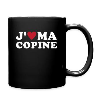 J'aime ma copine - Mug uni - noir - Droite