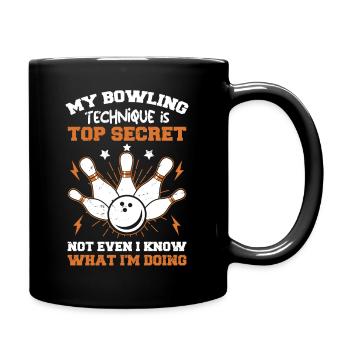 Bowling Team Bowling Ball Designs Bowling Tees - Mug uni - noir - Droite
