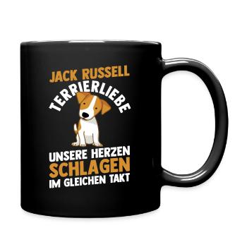 Hund Jacke Russell - Tasse einfarbig - Schwarz - Rechts