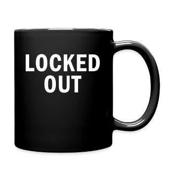Locked Out - Tasse einfarbig - Schwarz - Rechts