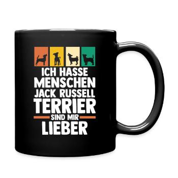 Hund Jacke Russell - Tasse einfarbig - Schwarz - Rechts