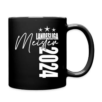Meister Landesliga 2024 Aufstiegstrikot - Tasse einfarbig - Schwarz - Rechts