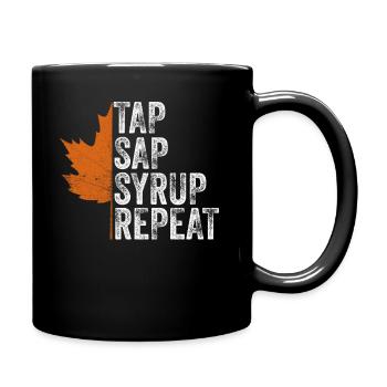 Maple Tree Essence Männer Frauen Lustig - Tasse einfarbig - Schwarz - Rechts