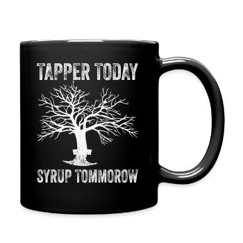 Maple Tree Essence Männer Frauen Lustig - Tasse einfarbig - Schwarz - Rechts