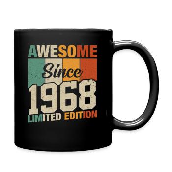 Goldener Jahrgang '68 - Tasse einfarbig - Schwarz - Rechts