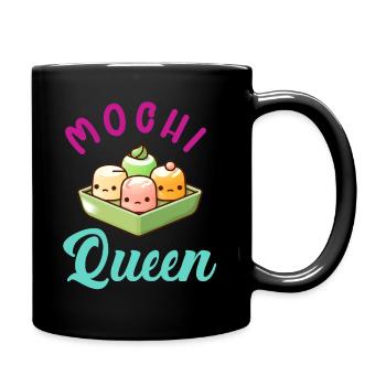 Mochi Japanischer Reiskuchen Süßigkeiten Snack Süßes Mochi - Tasse einfarbig - Schwarz - Rechts