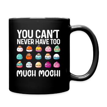 Mochi Japanischer Reiskuchen Süßigkeiten Snack Süßes Mochi - Tasse einfarbig - Schwarz - Rechts