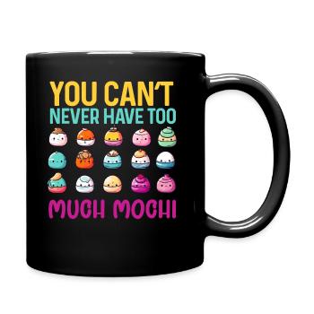 Mochi Japanischer Reiskuchen Süßigkeiten Snack Süßes Mochi - Tasse einfarbig - Schwarz - Rechts