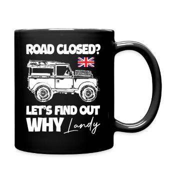 Let's Find Out Why Driving Landy - Full Colour Mug - black - Right