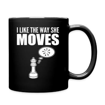 I Like The Way She Moves Brettspiel - Tasse einfarbig - Schwarz - Rechts