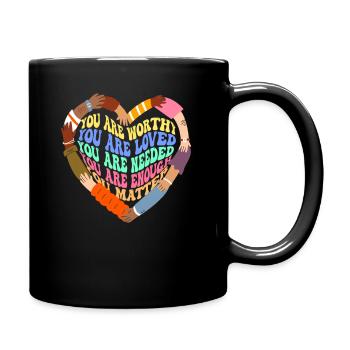 Depression and Bipolar Awareness: - Full Colour Mug - black - Right