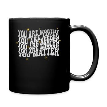 Depression and Bipolar Awareness: - Full Colour Mug - black - Right