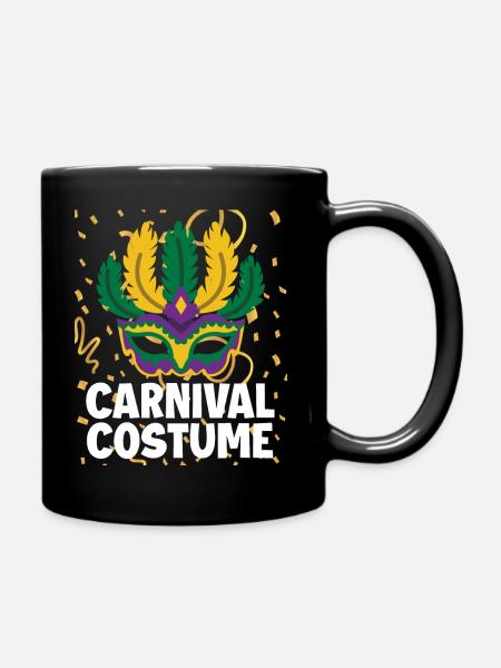 Karneval - Tasse einfarbig - Schwarz
