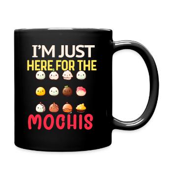 Mochi Japanischer Reiskuchen Süßigkeiten Snack Süßes Mochi - Tasse einfarbig - Schwarz - Rechts