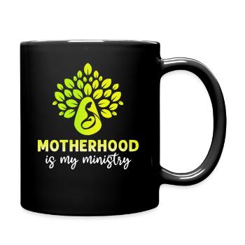 Motherhood Is My Ministry - Full Colour Mug - black - Right