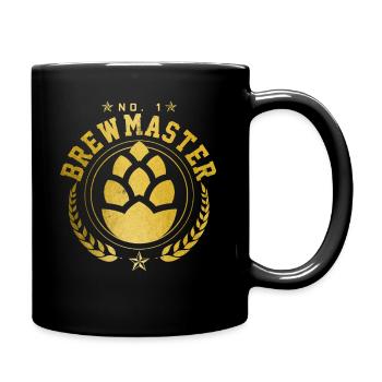 Craft Beer Brewmaster Hops Gift - Full Colour Mug - black - Right