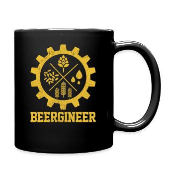 Craft Beer Brewmaster Hops Gift - Full Colour Mug - black - Right