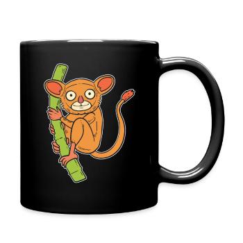 Tarsier Wildtierarbeiter - Tasse einfarbig - Schwarz - Rechts