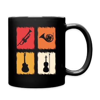 Musikinstrumente Musikdirektor - Tasse einfarbig - Schwarz - Rechts