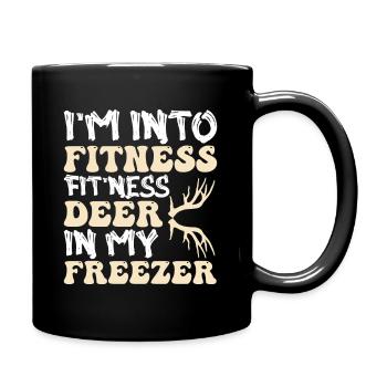 I'm Into Fitness Fit'ness Deer In My Freezer Funny - Mug uni - noir - Droite