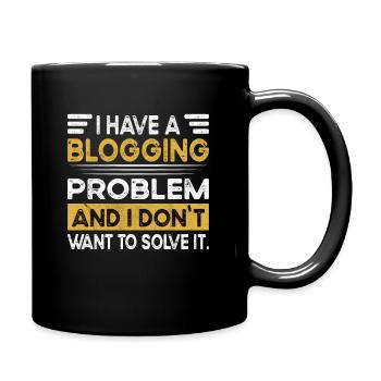 Bloguer est mon passe-temps - Mug uni - noir - Droite
