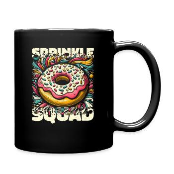 Sprinkle Squad - Lustiges Donut Geschenk - Tasse einfarbig - Schwarz - Rechts