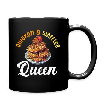 Chicken and Waffles Fried Chicken Wings Lover - Full Colour Mug - black - Right