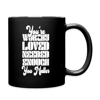 Depression and Bipolar Awareness: - Full Colour Mug - black - Right