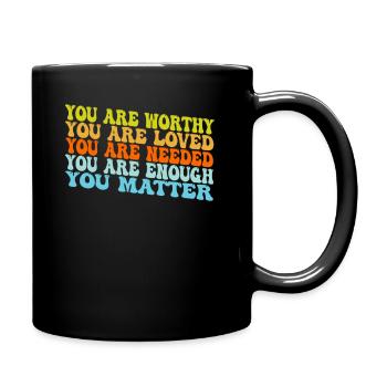 Depression and Bipolar Awareness: - Full Colour Mug - black - Right
