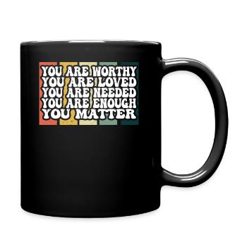 Depression and Bipolar Awareness: - Full Colour Mug - black - Right